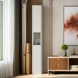 Небольшой книжный шкаф, небольшой книжный шкаф, пол, узкий промежуток, угол, угловой шкаф для хранения, шкаф для хранения, шкаф для хранения, Ultra-Narrow