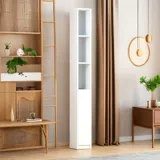 Небольшой книжный шкаф, небольшой книжный шкаф, пол, узкий промежуток, угол, угловой шкаф для хранения, шкаф для хранения, шкаф для хранения, Ultra-Narrow