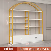 Длина 200 см, ширина 30 см, высота 215 см [простая дверь], золотая полка [Тип D]