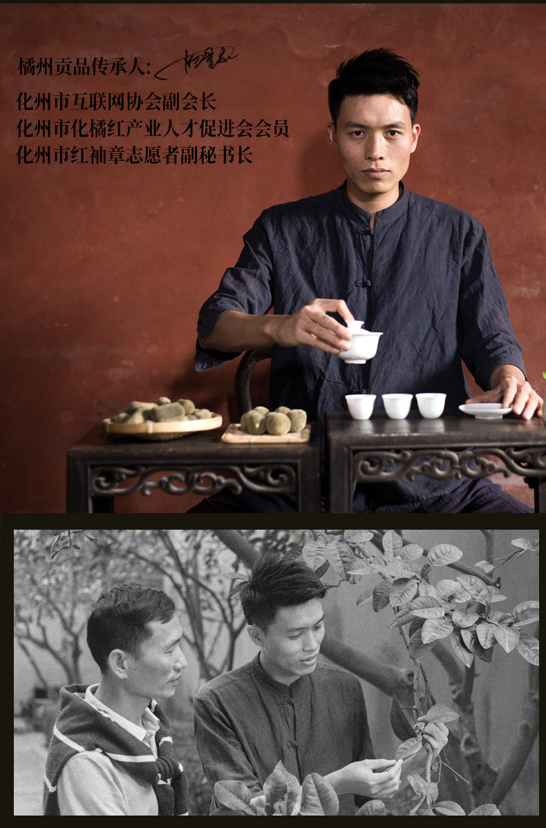 橘州贡品 化州橘红6年陈片 100克 健胃行气 化痰止咳 图16