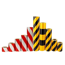 Site Containment Reflective Sticker Colorful Reflective Sticker Red White Bar Warning Sticker Reflective Adhesive Tape 25 m Color Reflective Film
