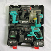 Lithium power tool set brushless charging angle grinder electric drill wrench horse knife saw high power industrial grade four-piece set