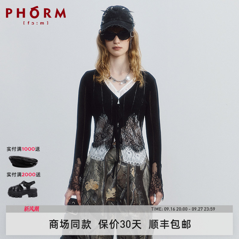 [Same Style as in Shopping Malls] Phorm2026 New Autumn Clothing Slim Fit Wool Knit Sweater G09621636