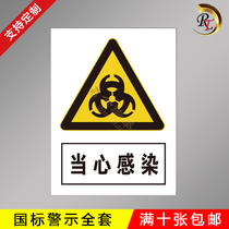 Watch Out Infection Safety Logo Signs Warning Signs Cue Warning Signage Stickers Custom Workshop Construction Production Slogans Warehouse Construction Site With Electrical Hazard Acrylic Support Customisation