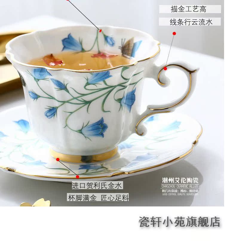 Continuous ceramic flower pot fruit grain of pastoral butterfly orchid suits for heat - resistant ceramic glass teapot cooked tea flowers