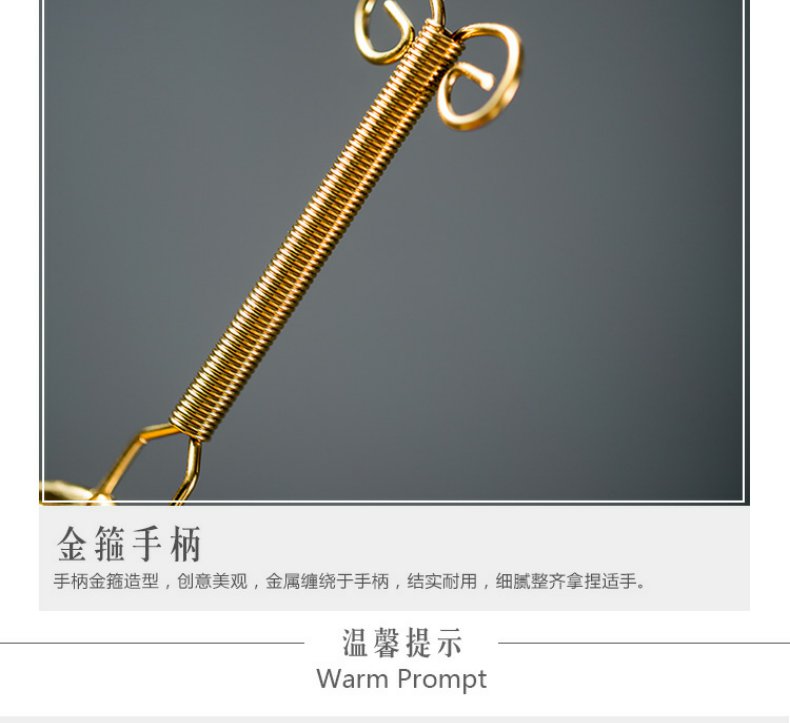 Continuous grain of pure copper metal tea good creative tea strainer Japanese manual isolation filter kung fu tea accessories