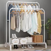 Assembly simple parallel bar drying rack thickened bold balcony household double floor large double bar windproof horizontal bar