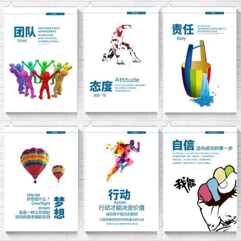 Flat film Corporate culture Hanging painting Success framed Home dance tutoring class dormitory Junior high school student cultural wall dream