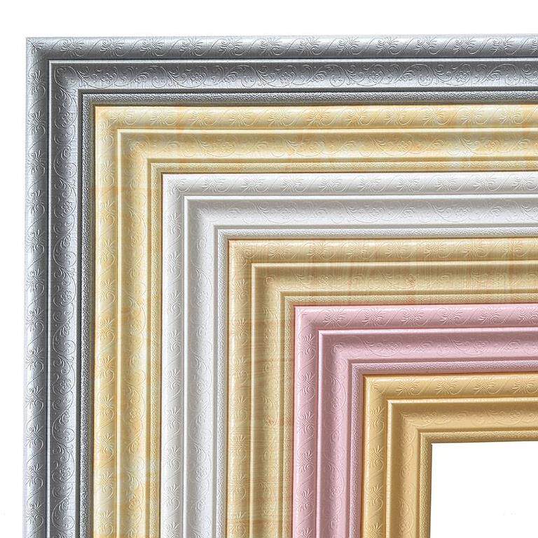 Line pattern wall sticker TV background wall decorative frame self-adhesive self-adhesive paper soft bag indoor thickened window sideline