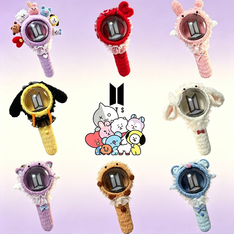 Bts Cheering Stick Protective Cover Bts Ami Stick Cover Bulletproof Youth League Cheering Stick Cover Hand Light Cover Concert Bt21