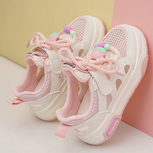 Детские спортивные сандалии, обувь, летние дышащие туфли для отдыха, мягкая подошва