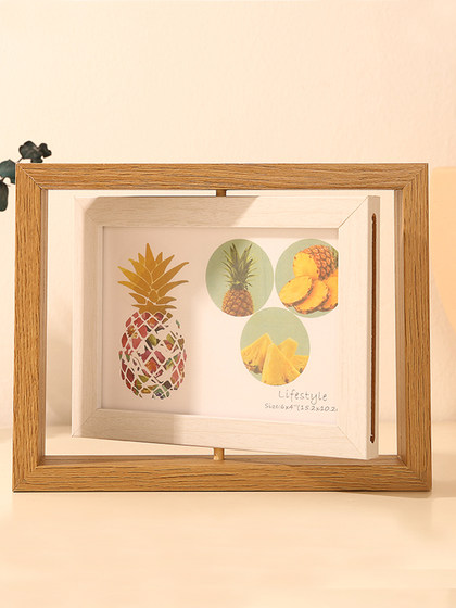 创意双面旋转相框 6寸7寸8亚克力摆台洗照片打印照片定制LOGO礼品