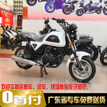 Silver steel motorcycle vehicle Classic big mini MINI country four EFI YG150-22D street car retro car sports car