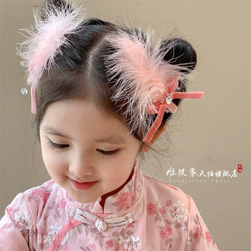 班彼象 Демисезонная детская заколка для волос с бантиком для принцессы