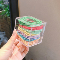 Quality base base rubber band Large candy color girl head rope tie ponytail does not hurt hair Childrens hair circle 5cm