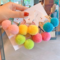 Childrens hair ring Autumn and winter hair ball Cute baby hair rope Hair accessories tie braids ball ball small hair ring plush