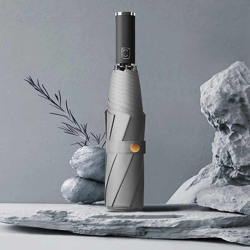 Automatic umbrella men's and women's folding sun umbrellas increase reinforcement sunny and rainy dual-use sunscreen anti-ultraviolet thickened parasols