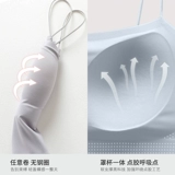 Шелковая майка топ, летний тонкий топ с чашечками, белое защитное белье, топ без лямок, красивая спина