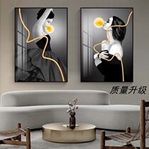 Bathroom fresco female net red hairdresser beauty beauty sophisticated beauty art figure decoration painting light luxury