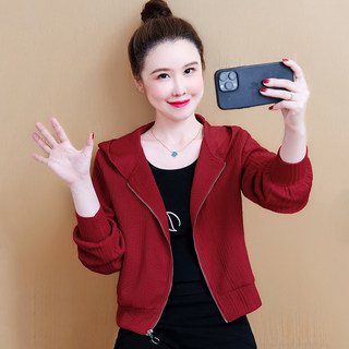 春秋季连帽风衣外套女短款2025新款休闲小个子洋气棒球服夹克上衣