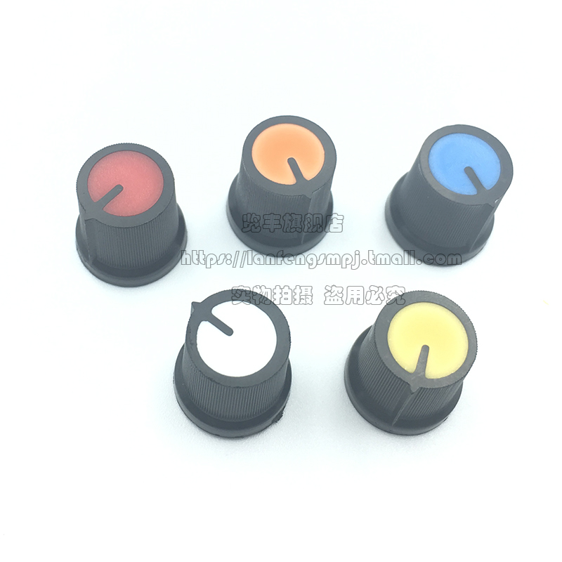 AG3 switch nắp WH148 nhựa núm Plum xử lý 15X17mm xử lý 6mm cuộn cảm khuếch đại.