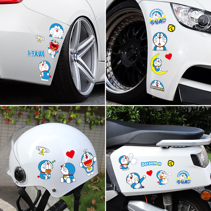 Bites Cat Cars Stickers Moi Electric Cars Stickers Cartoon Cute Machine Cat Safety Stickers Funny Scratches