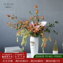 Private custom exclusive custom simulation flower fake flower suit Model room decoration living room TV cabinet decoration flower ornaments