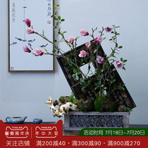 Natural wind art fake flower Simulation flower Creative personality modeling Floral art New Chinese Zen coffee table Silk flower decoration pieces