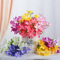 Daffodil Sayuri bouquet fake flowers Home decoration flowers Plastic silk flowers outdoor simulation bouquet