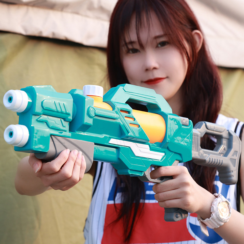 Water Gun Toys Children's Tonic Water Spray Gun Oversized Capacity Pull-out High Pressure Water Cannons Splash Water War God Instrumental