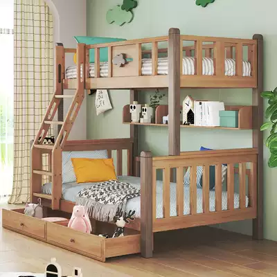 Solid wood children double shang xia pu chuang layers defining a bunk bed multifunctional combination Beech adult bedroom bed