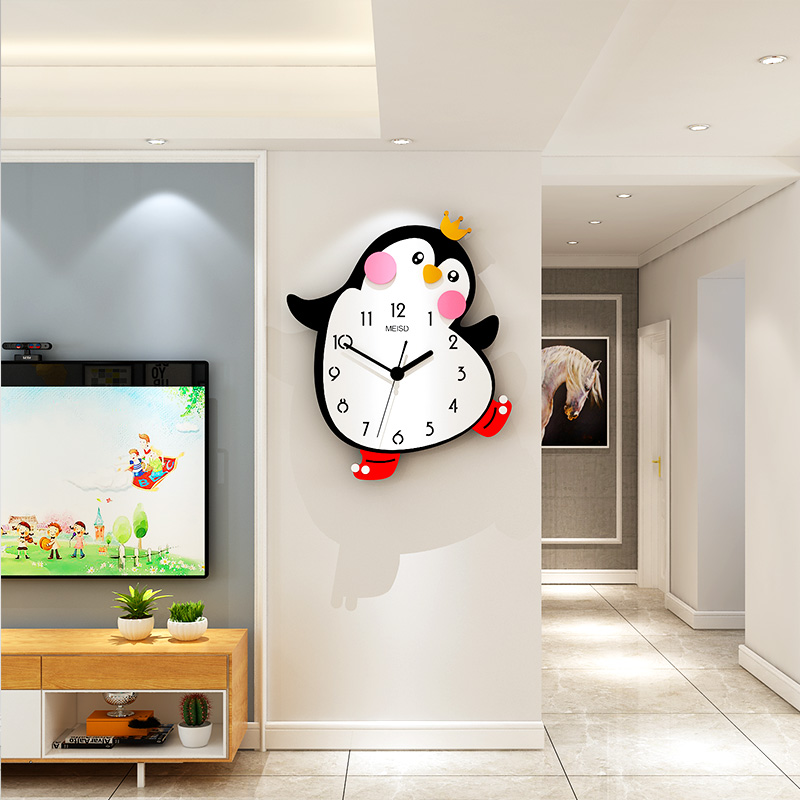 Creative children's clock wall clock living room modern simple cartoon decoration clock personality fashion art quartz clock