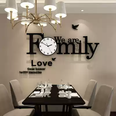 European-style clock wall clock living room modern simple atmosphere Nordic decorative clock personality creative fashion light luxury wall watch