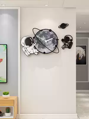 Cute clock wall clock living room creative art modern simple clock personality fashion bedroom home silent hanging watch