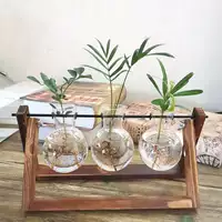 Три бутылки гидропонной деревянной рамы