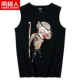 Áo vest thể thao nam cực nam mùa hè không tay áo thun cotton nam in cá tính bó sát áo vest thương hiệu - Áo vest cotton áo phao lông vũ