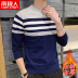 Nam Cực áo len nam 2019 mới bông Hàn Quốc phiên bản của xu hướng tính cách lỏng lẻo knitsweater đáy siphone của nam giới. 