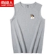 Nam Cực Nam phiên bản Hàn Quốc của áo vest nam rộng trẻ trung mùa hè cotton in áo thun thể thao không tay áo thun - Áo vest cotton áo lông vũ