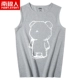 Áo vest thể thao nam cực nam mùa hè không tay áo thun cotton nam in cá tính bó sát áo vest thương hiệu - Áo vest cotton áo phao lông vũ