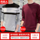 Nam Cực áo len nam 2019 mới bông Hàn Quốc phiên bản của xu hướng tính cách lỏng lẻo knitsweater đáy siphone của nam giới.