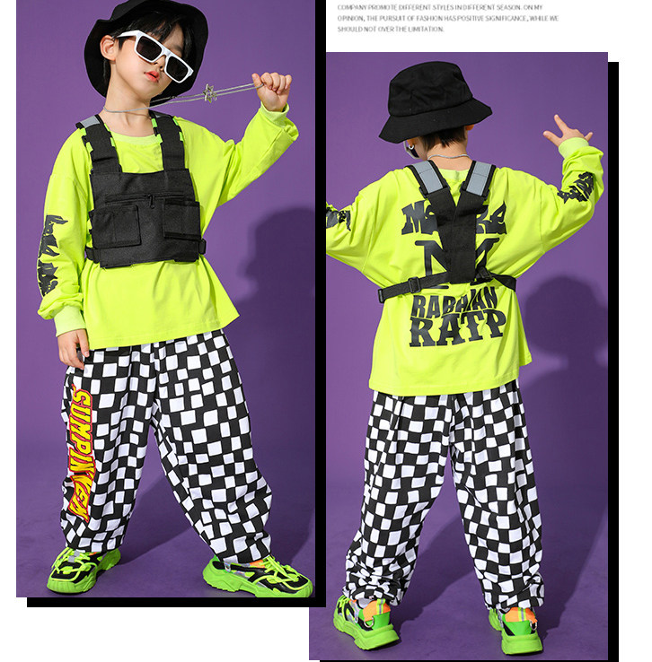 Children Tactical Scapegoat Boy Girl Street Dance Accessories Tide Wear hip-hop waistcoat Waistcoat Costume