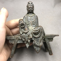 Ancient playful miscellaneous bench Buddha Buddha statue of the medium - sized home imitation process of blue ocean