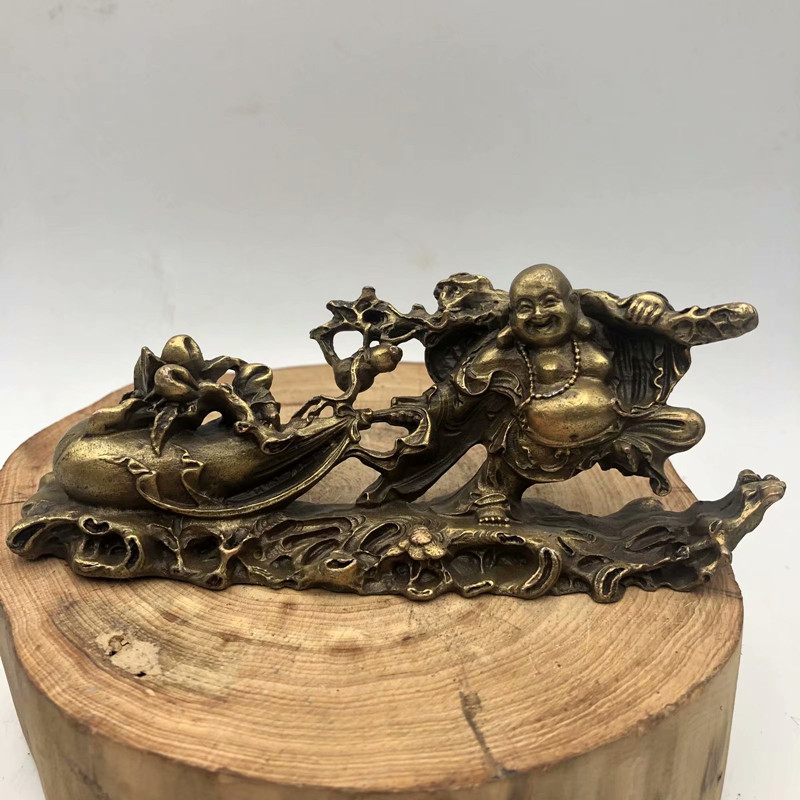 Pure solid copper gold bag of the copper copper grass copper paste palette paleo copper sculpture frame