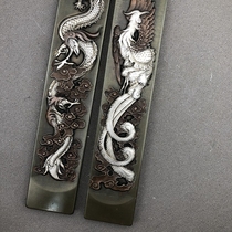 Town ruler Town paper pressure ruler Longfeng in Xiangzhen ruler thickened with enlarged Wenfang supplies Paper furniture home pendulum calligraphy supplies