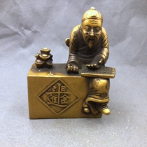 Ancient Play Chore Figure Pendulum dispensers Dispensers Fortuneteller small Number of Home Process Pendulum Pieces Retro Bronze