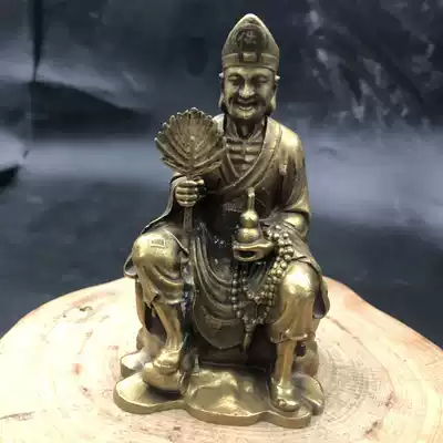 Ou Shengying bronze Buddha statue home decoration car decoration Jigong golden boy Jade female Tibetan King Zhang Tianji eight Immortals cross the sea