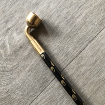 Antique Miscellaneous long cigarette Rod cigarette pot wooden smoking set big pot cigarette bag longevity word old cigarette Rod