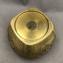 Antique miscellaneous bronze incense burner day into bucket gold ashtray medium home craft ornaments