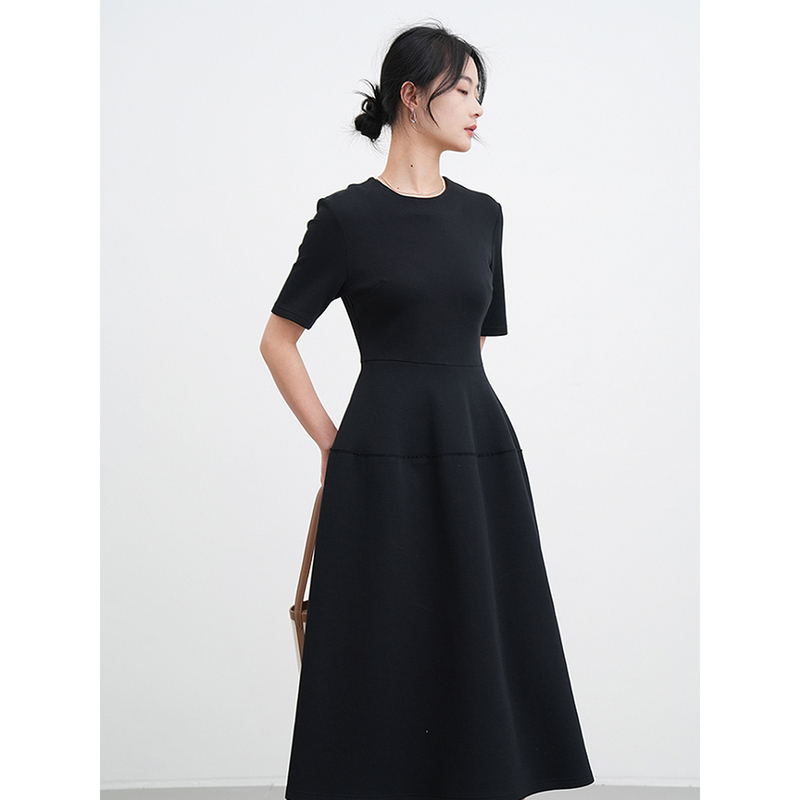 Pm Ready-To-Wear 20% off 280g Air Layer Fabric! Women's Draped Flower Bud Dress『Pew1W001』