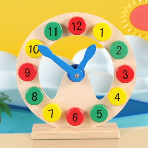Деревянные цифровые часы, детская обучающая игрушка, познавательные интеллектуальные учебные пособия, раннее развитие